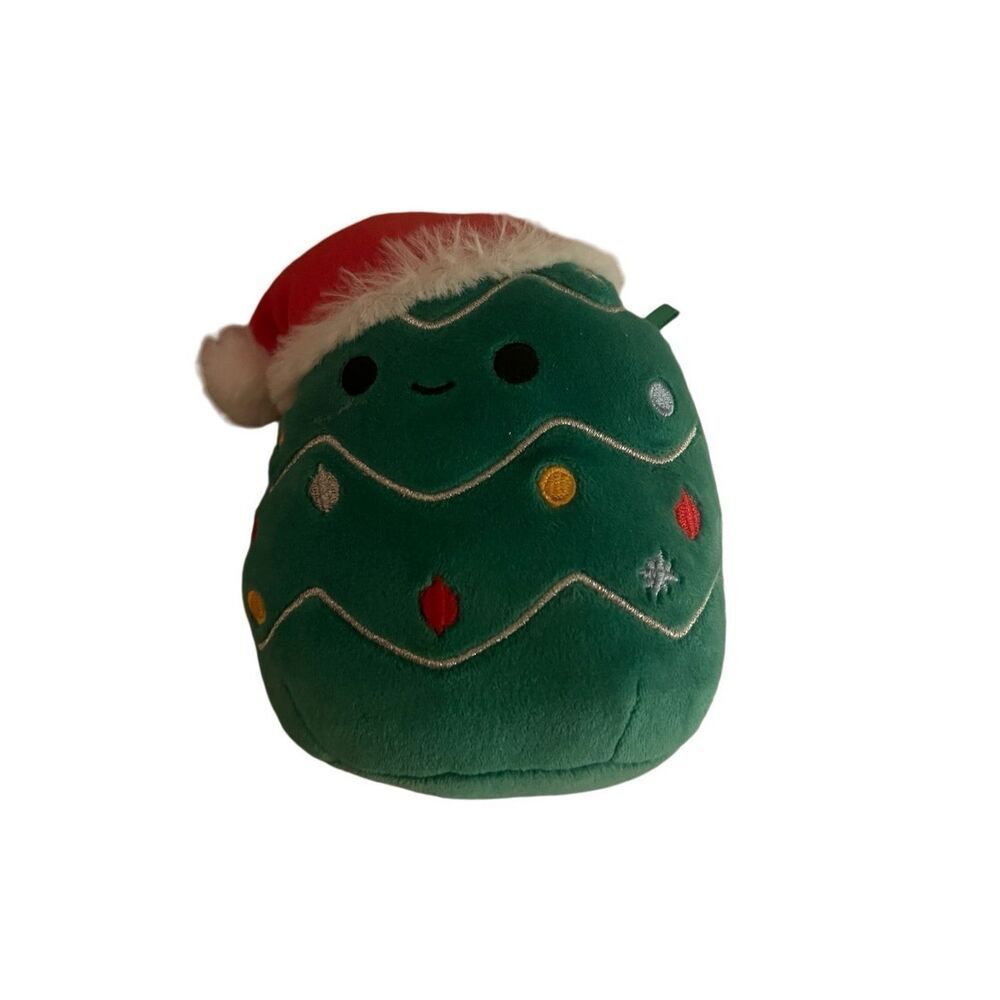 Squishmallows Carol the Christmas Tree 4.5" Santa Hat Holiday
